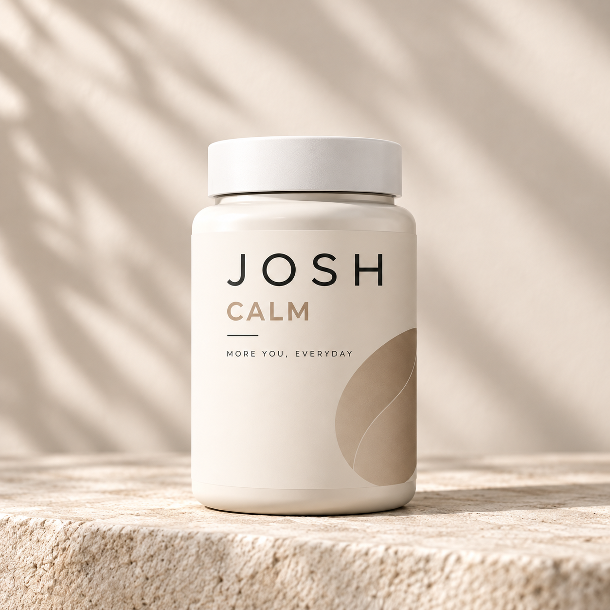 Pilulier JOSH CALM avec bouchon blanc