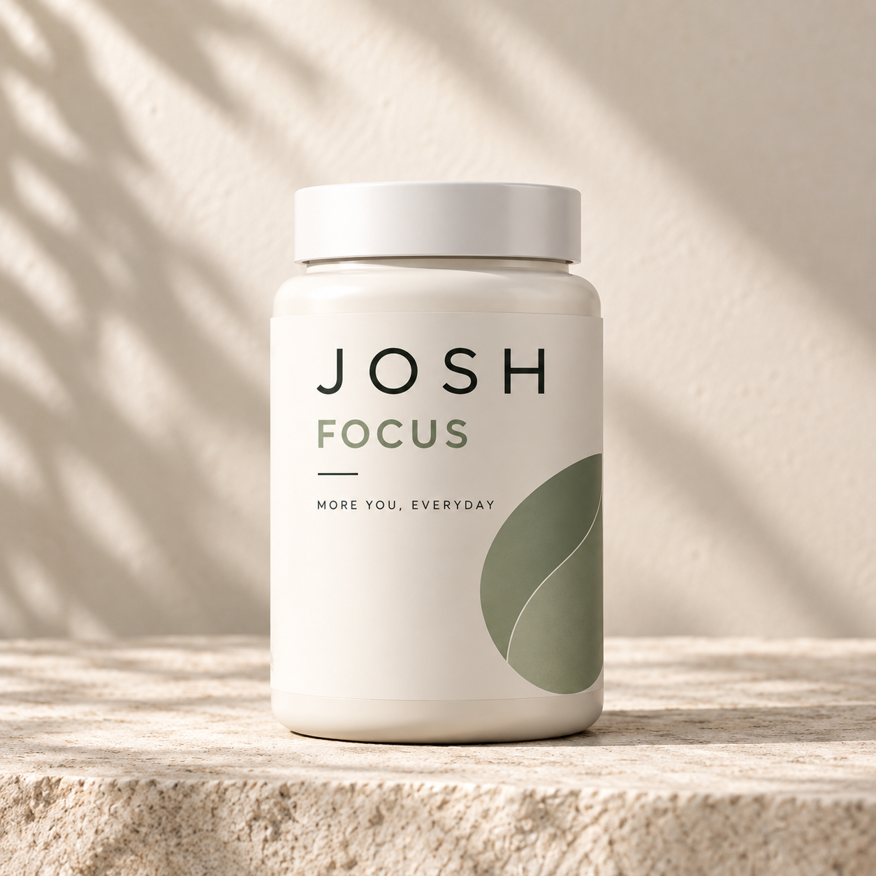 Pilulier JOSH FOCUS avec bouchon blanc